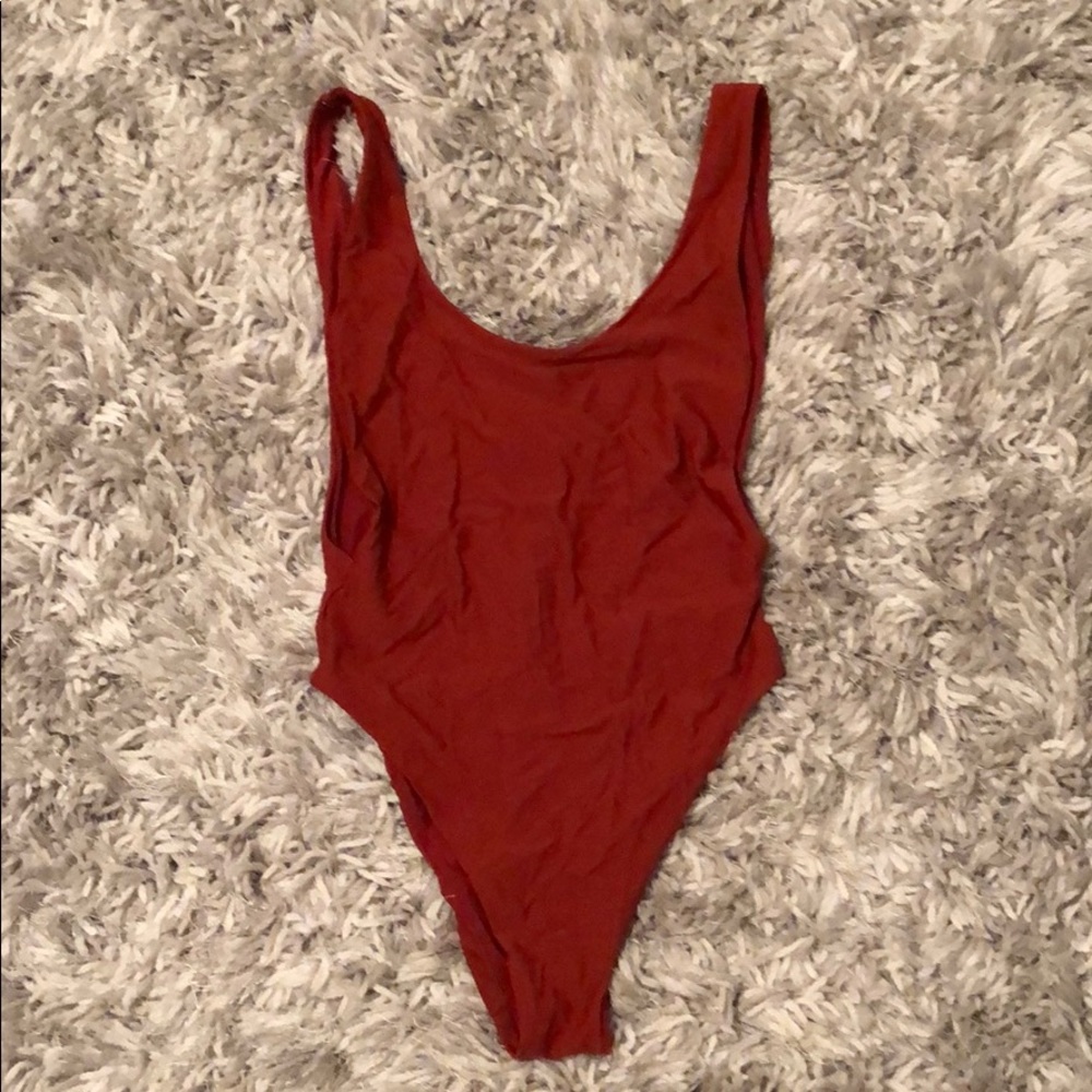 Aerie Super Scoop One Piece Bathing Suit Size S